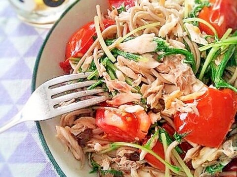 アレンジそば、鯖の蕎麦！